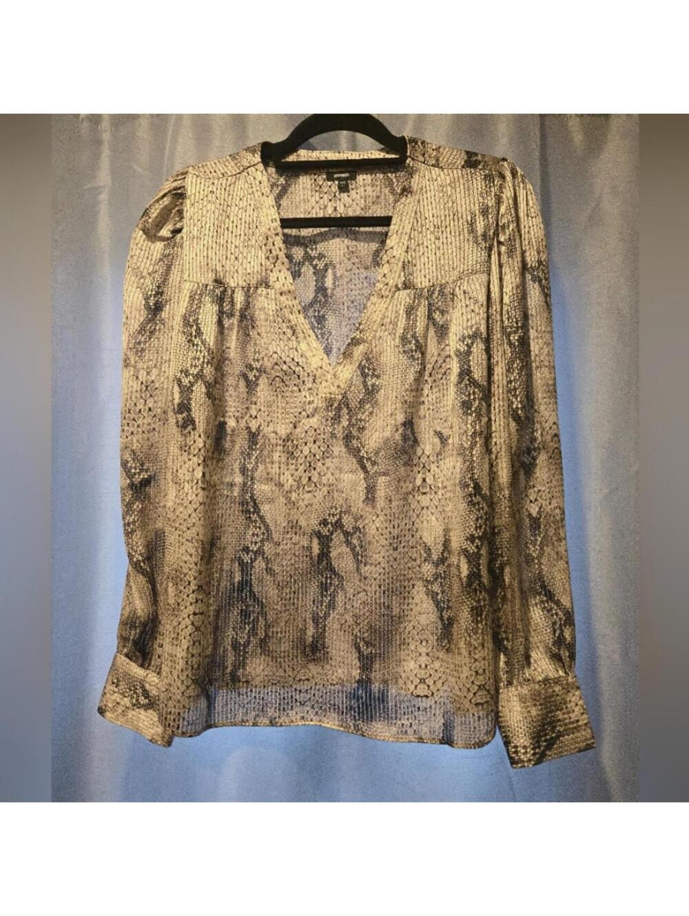 Express Snakeskin Silky Blouse